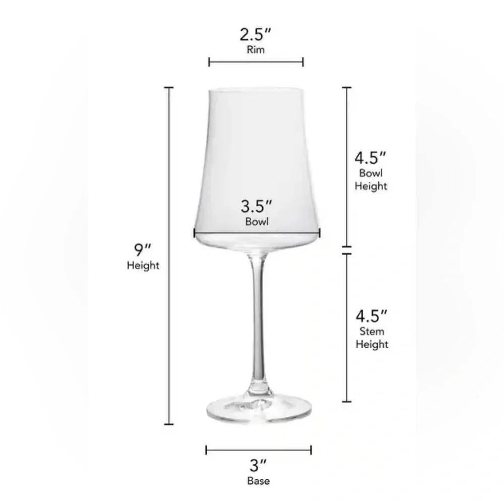 Mikasa Aline 16OZ White Wine Glass; Set of 4